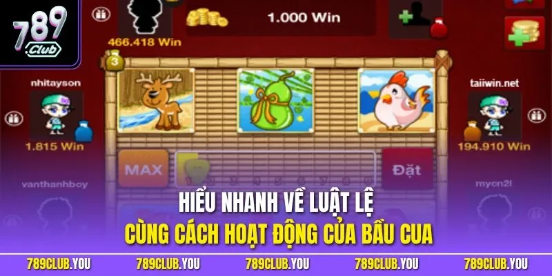 Hiểu nhanh về luật lệ cùng cách hoạt động của Bầu Cua 
